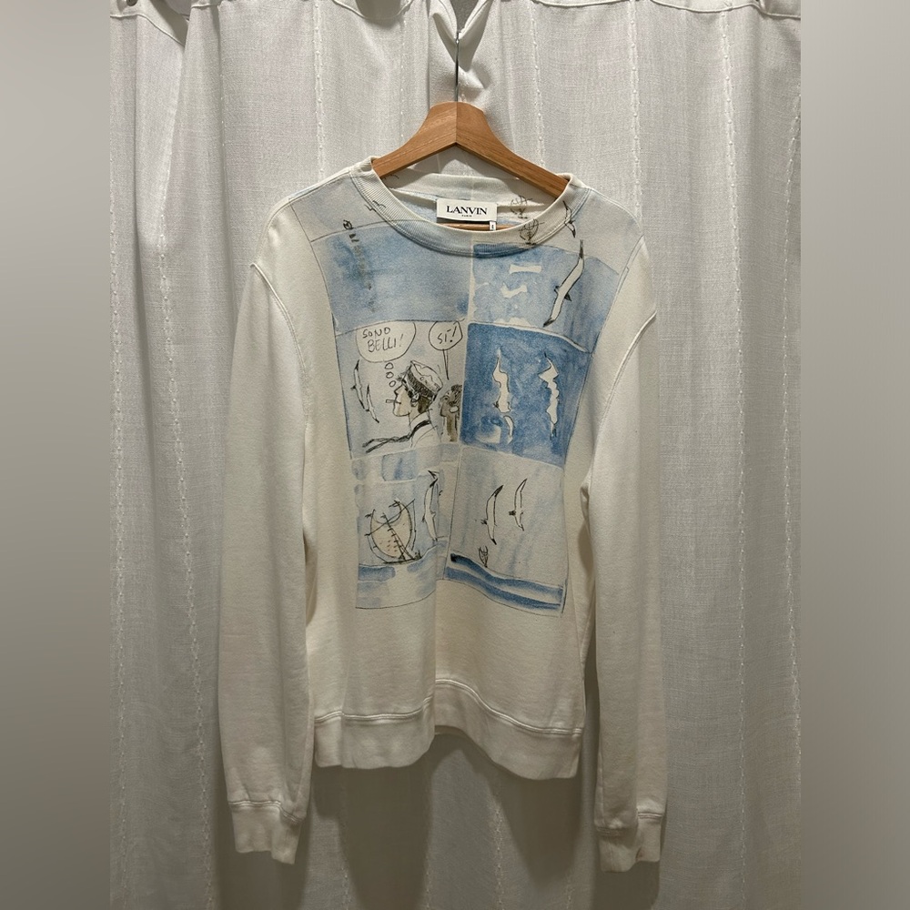 LANVIN Crewneck Long-sleeve Shirt